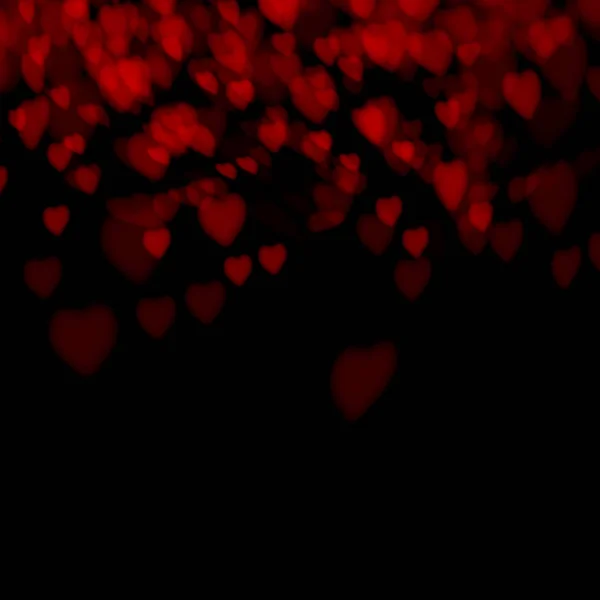 Dark Background Love Heart Valentines Day Wedding — Stock Photo, Image