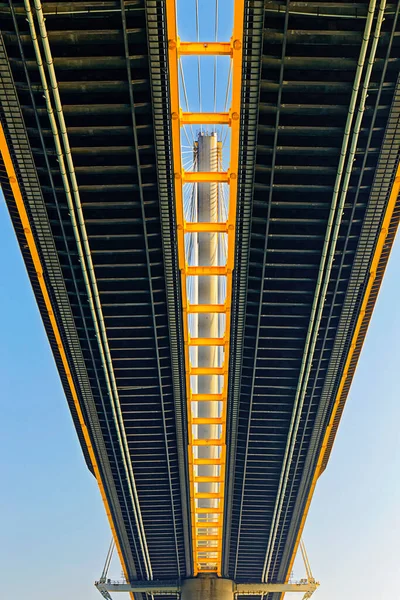 Sob Viaduto Pontes Rodoviárias Durante Dia — Fotografia de Stock