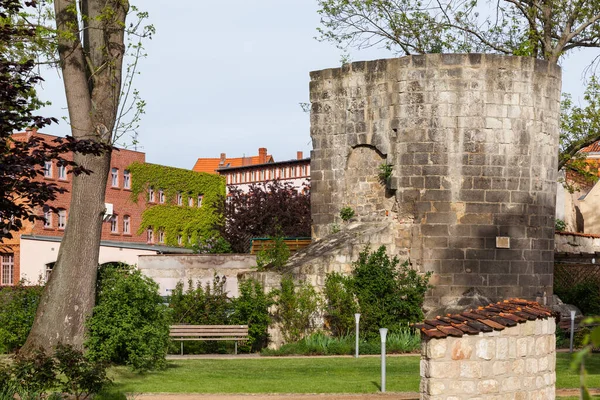 Historyczne Stare Miasto Domów Drewna Quedlinburg Ramą — Zdjęcie stockowe