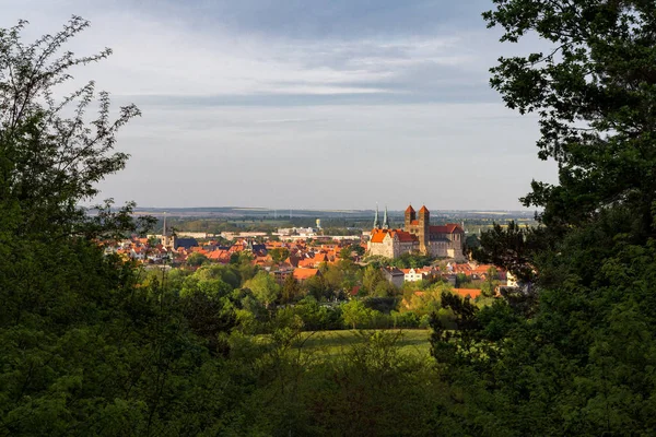 Com Vista Para Schloss Quedlinburger — Fotografia de Stock