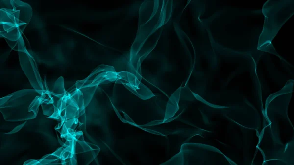 Realistic Smoke Black Background Computer Graphic — Stock Photo, Image