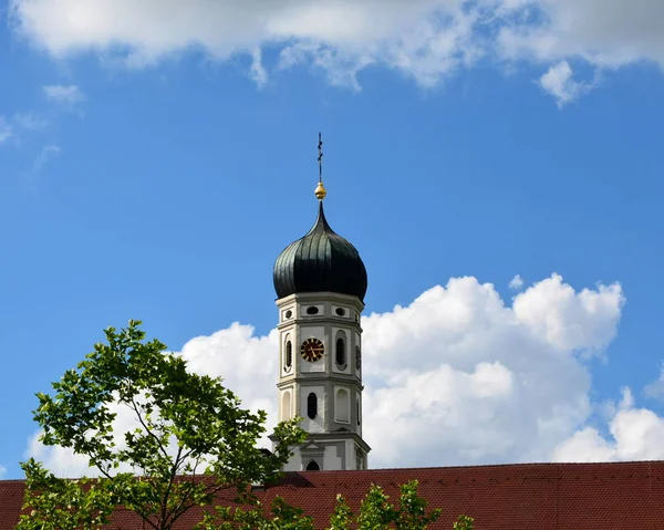 Kirchturm Klosterkirche Bad Schussenried — Stockfoto