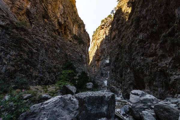 Ущелье Самария Остров Крит Греция — стоковое фото