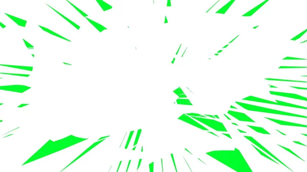 Transizione Strappo Schermo Verde Sfondo Trasparente Verde Bianco — Foto Stock