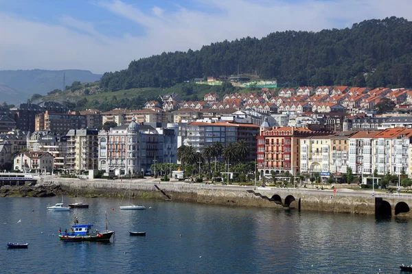 Santa Maria Asuncion Kilisesi Castro Urdiales Cantabria Spanya — Stok fotoğraf