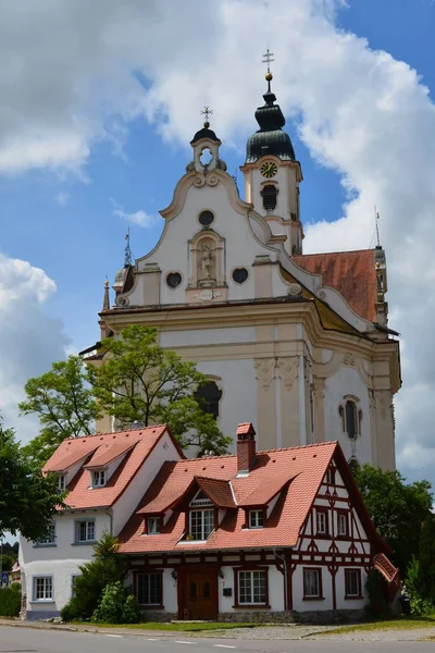 Nejkrásnější Vesnický Kostel Světě Steinhausenu — Stock fotografie