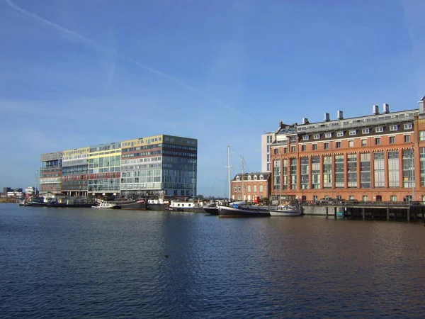 Edificio Silodam Silo Grano Puerto Ámsterdam Países Bajos Silodam Colorido —  Fotos de Stock