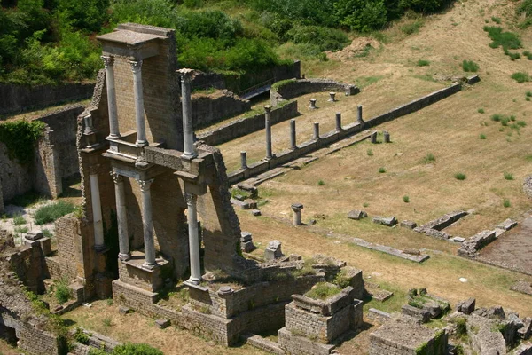 Ruinen Eines Klosters Italien Von Oben — Stockfoto