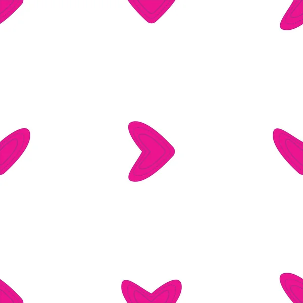 Seamless Pattern Pink Hearts White Background — Stock Photo, Image