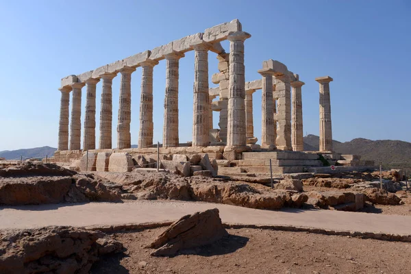 Świątynia Poseidon Sounio — Zdjęcie stockowe