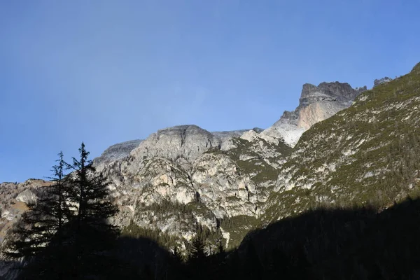 Monte Piano Rautkofel Rauher Kofel Strudelheads Monte Cristallo Three Battlees — Foto Stock