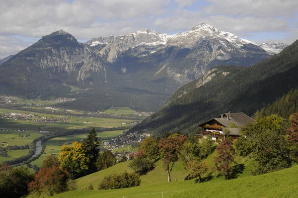 Montanhas Montanhas Montanhas Rofan Sonnwendjoch Inn Valley Árvore Árvores Natureza — Fotografia de Stock