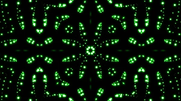Λαμπερά Σωματίδια Καλειδοσκόπιο Μαύρο Φόντο Λαμπερά Στοιχεία — Φωτογραφία Αρχείου