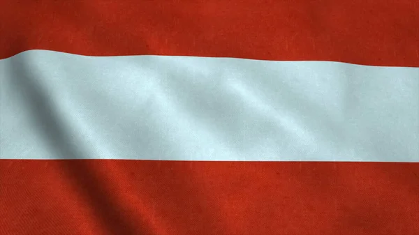 Realistic Ultra Flag Austria Waving Wind Seamless Loop Highly Detailed — Stock Photo, Image