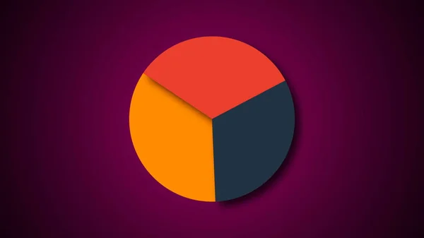 Diagrama Del Círculo Para Presentación Gráfico Del Pastel — Foto de Stock