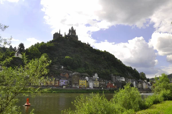 Cochem Moselle Kastély Cochem — Stock Fotó