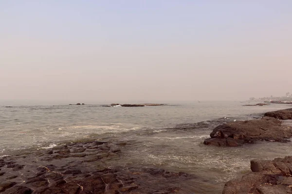 Famous Lovers Point Mumbai Pour Les Couples Plage Bandstand Située — Photo