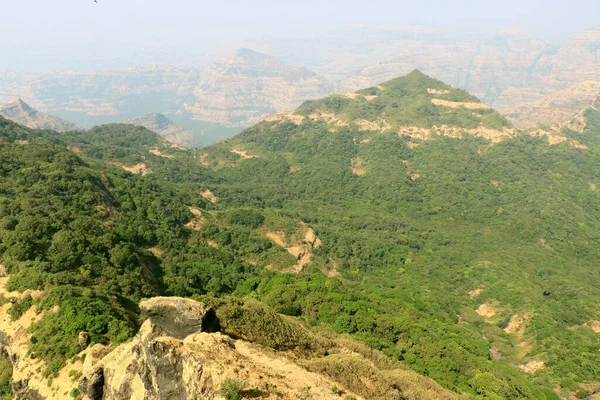 Mumbai Yakınlarındaki Mahabaleshwar Hill Stasyonu Turistler Büyüyü Maymun Noktası Arthur — Stok fotoğraf