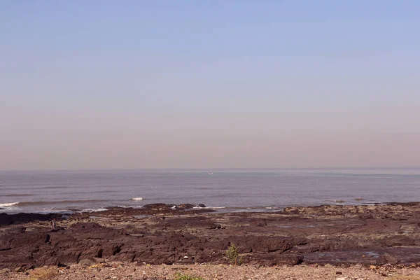 Der Strand Worli Süden Mumbais Ist Berühmt Dafür Dass Wellen — Stockfoto
