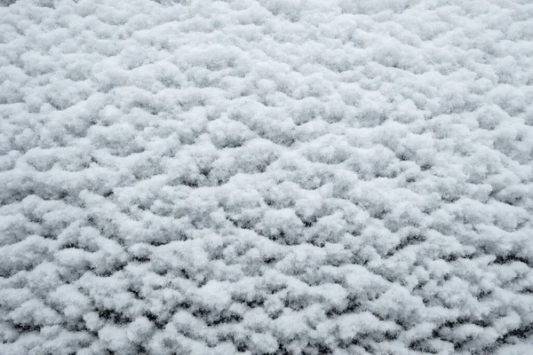 Weißer Schnee Und Schneekristalle Mit Struktur — Stockfoto