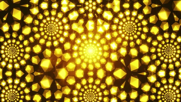 Лиття Золотих Елементів Утворює Тунель Візуалізація — стокове фото