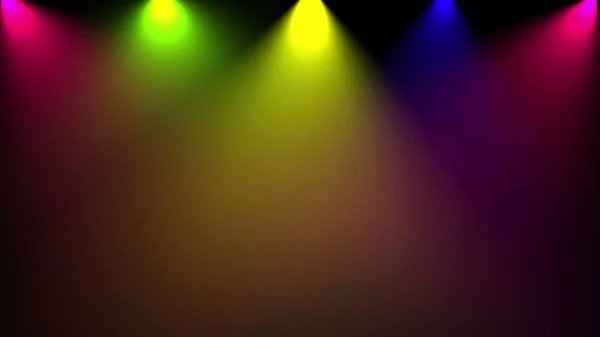 Disco Luz Computador Gráfico Cores Diferentes Renderizado — Fotografia de Stock