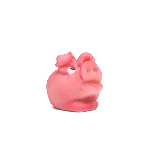 Pink Lucky Pig New Year Eve Lucky Charm — Stock Photo, Image