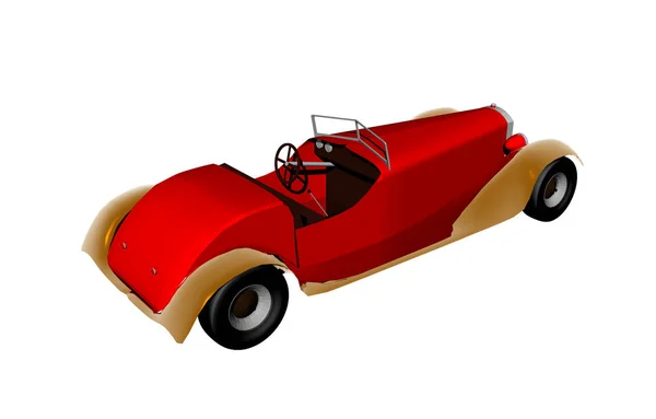 Modello Auto Epoca Rossa — Foto Stock