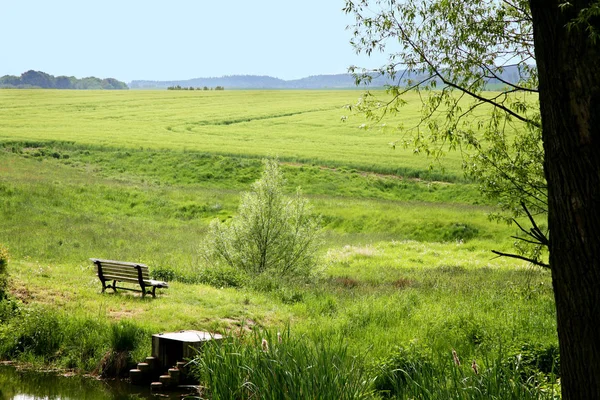 Landsbygd Saxon Switzerland — Stockfoto