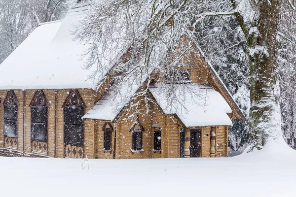 Stabkirchentreppe Harzer Winter — Stockfoto