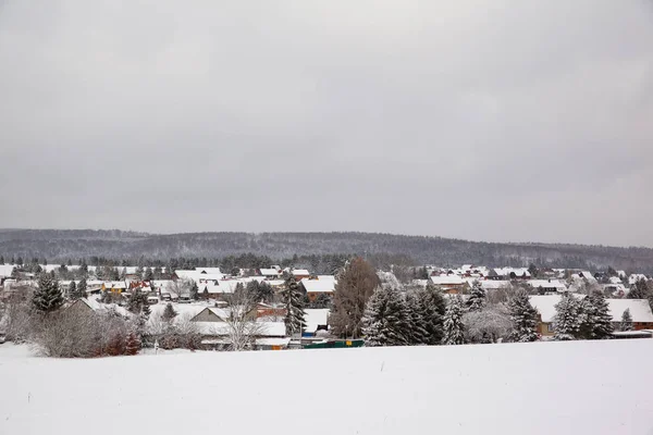 Blick Auf Siptenfelde Winter — Stockfoto