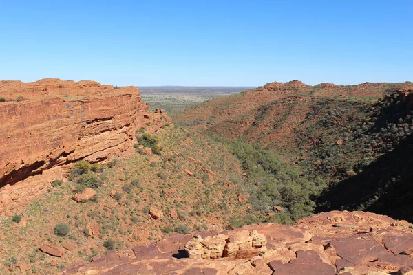 Kings Canyon Στη Βόρεια Επικράτεια Της Αυστραλίας — Φωτογραφία Αρχείου