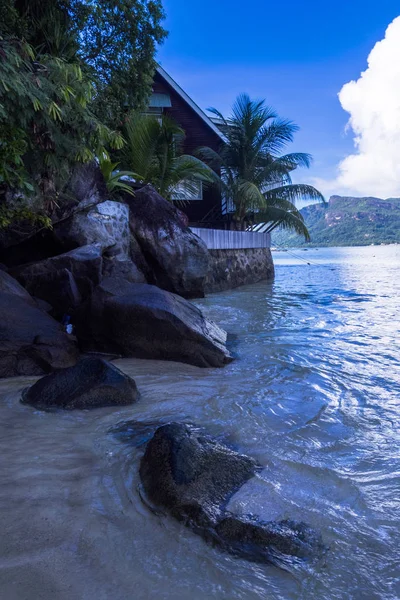 Seychelles Sur Île Cerf Arrière Plan Mahe — Photo