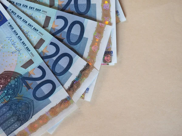 Euro Eur Banknoten Währung Der Europäischen Union Mit Kopierraum — Stockfoto
