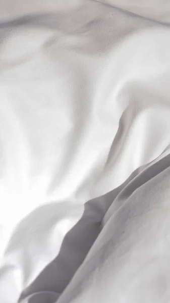 Rincian Lembaran Putih Tempat Tidur Vertikal — Stok Foto