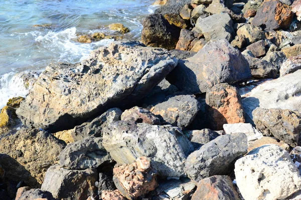 Steine Mittelmeer Spanien — Stockfoto