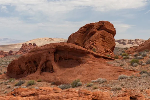 Beeindruckende Landschaft Und Sandsteinformationen Valley Fire State Park — Φωτογραφία Αρχείου