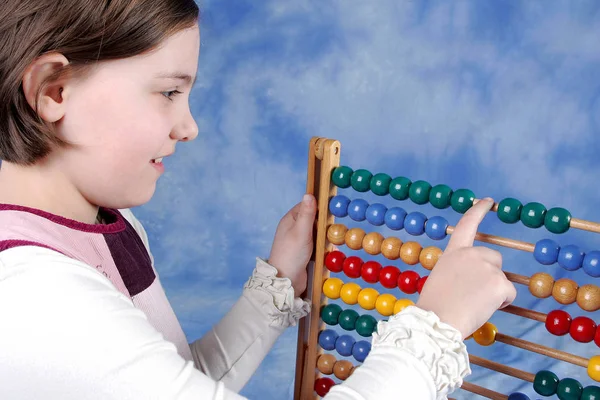 Mathematics Abacus Old Type Calculator — Stock Photo, Image