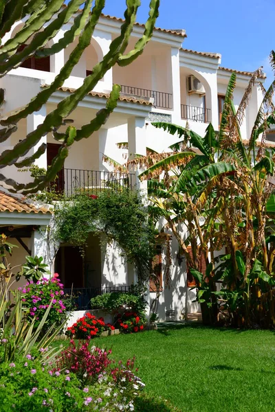 House Fronts Mediterranean Sea Spain — Stock Photo, Image