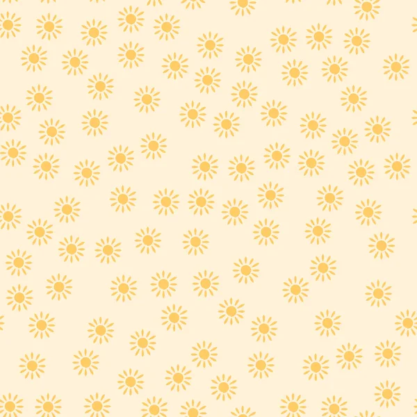 Sommersonne Nahtloses Muster Auf Hellem Hintergrund — Stockfoto