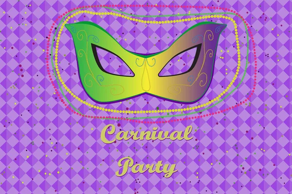 Imagen Lista Para Uso Carnaval Temático Máscara Sobre Fondo Vibrante —  Fotos de Stock
