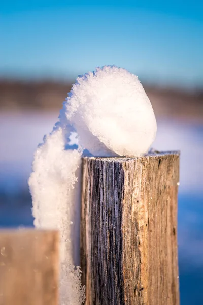 冰雪覆盖的风景 — 图库照片