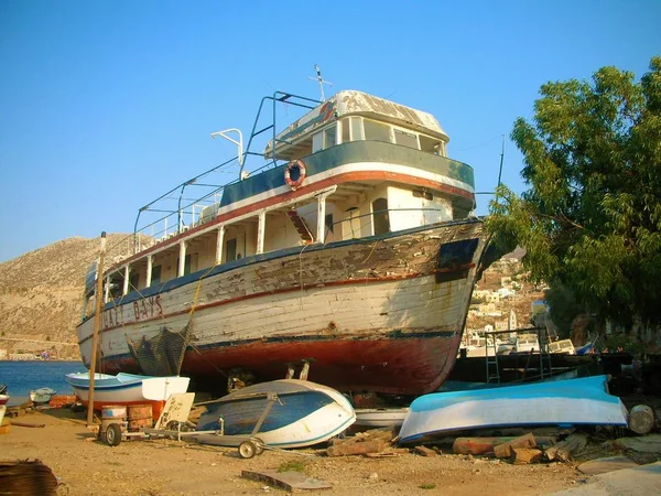 Schiffbruch Strand Griechenland — Stockfoto