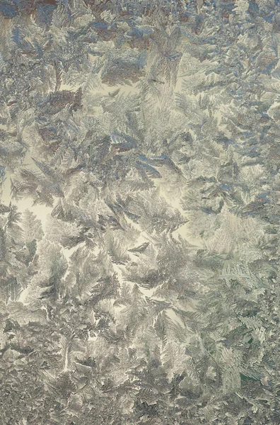 Ледяной Цветок Стекле — стоковое фото
