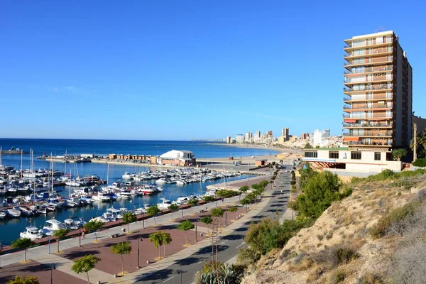 Campello Kikötője Costa Blanca Spanyolország — Stock Fotó