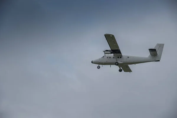 Avgående Flygplan Från Marys Flygplats Scillyöarna — Stockfoto