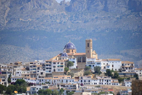 Stadsutsikt Över Altea Costa Blanca Spanien — Stockfoto