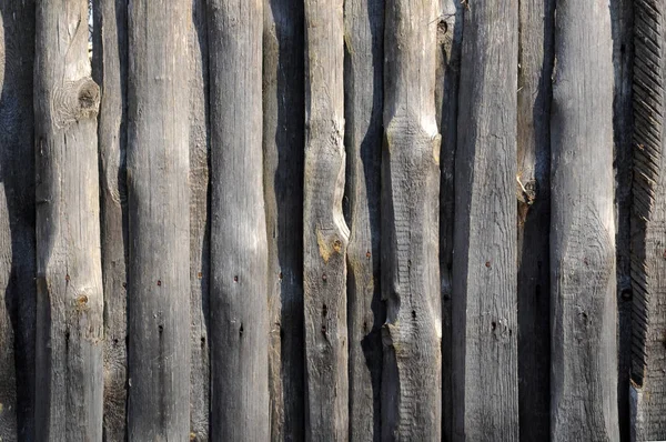 旧的木制栅栏靠近点 — 图库照片