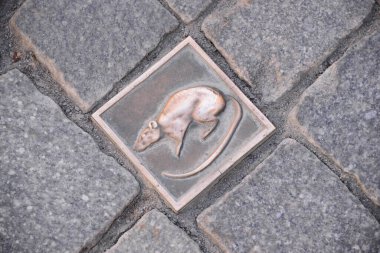 cobbles in hameln - lower saxony clipart