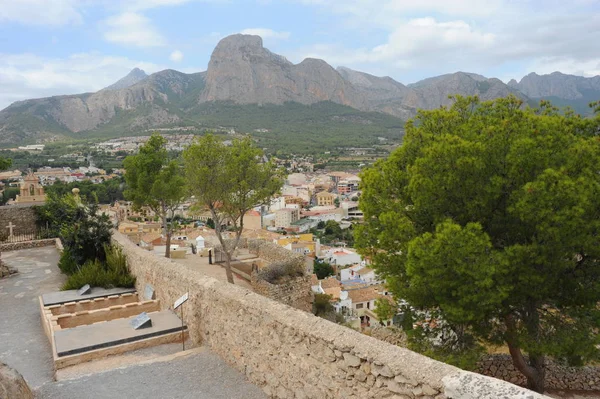 Fasády Polop Marina Costa Blanca Španělsko — Stock fotografie